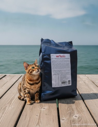 Croccantini Gatti Sterilizzati al Pesce Pescato 2 Kg