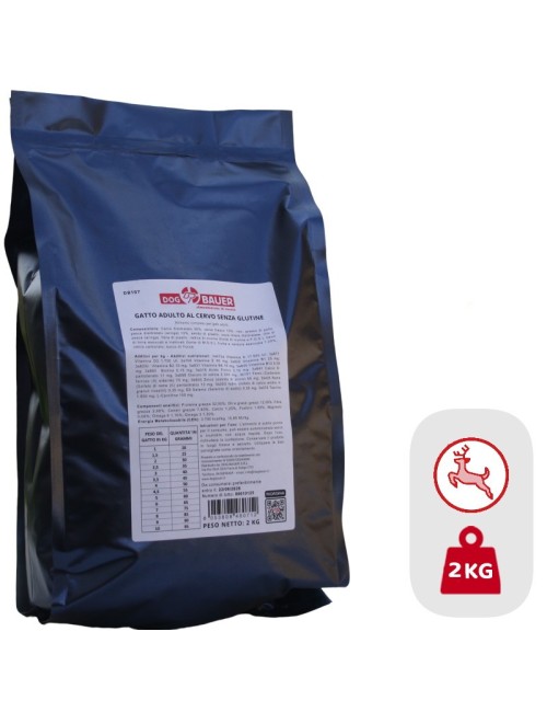 Croccantini Monoproteici per Gatti al Cervo 2 Kg